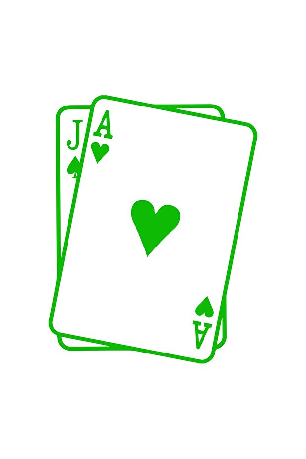 Poker Paper Car, Motorcycle, Helmet, Laptop, Glass Sticker 14x10 Cm