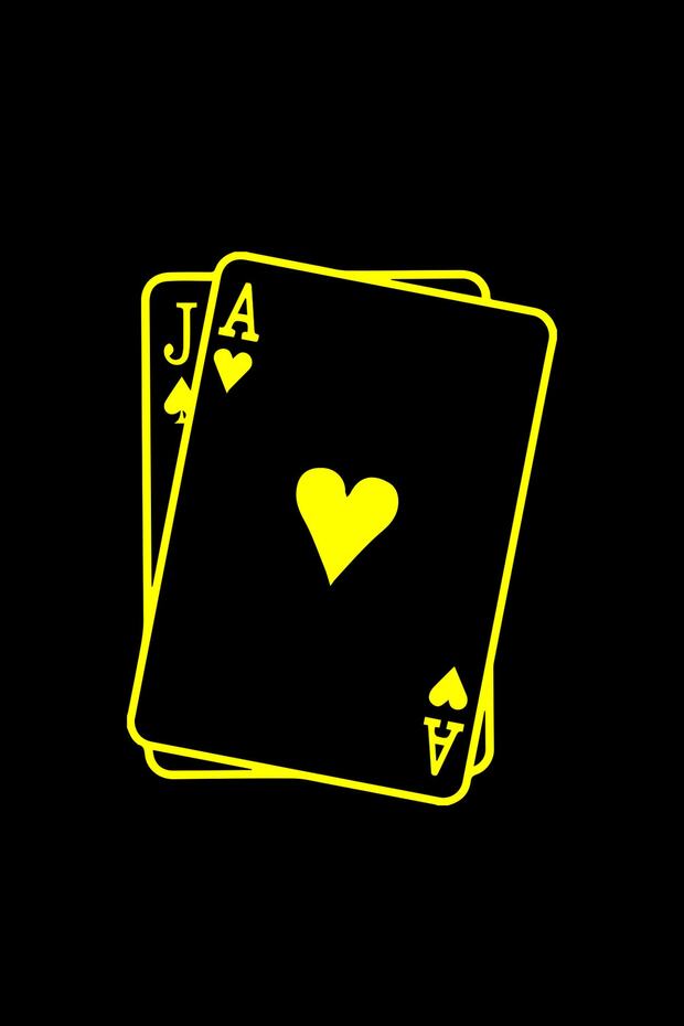 Poker Paper Car, Motorcycle, Helmet, Laptop, Glass Sticker 14x10 Cm