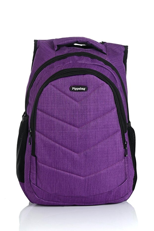 2040 Waterproof School Backpack Purple - 1