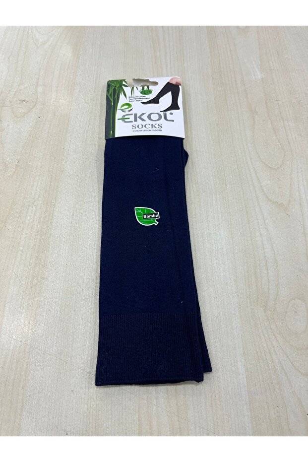 Women's Navy Blue Bamboo 6-Piece Knee High Socks 36/40