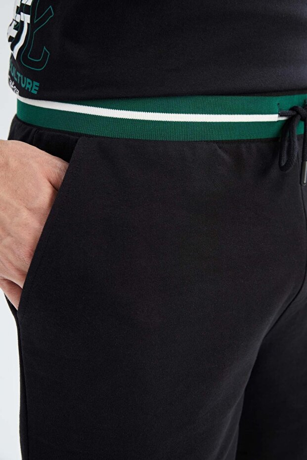 Regular Fit Cepli Sürdürülebilir Spor Pamuklu Şort - 7