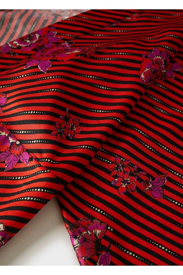 Çiçek Desenli Kaftan - 6