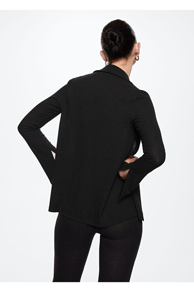 Düğmeli Ribana Gömlek - 4