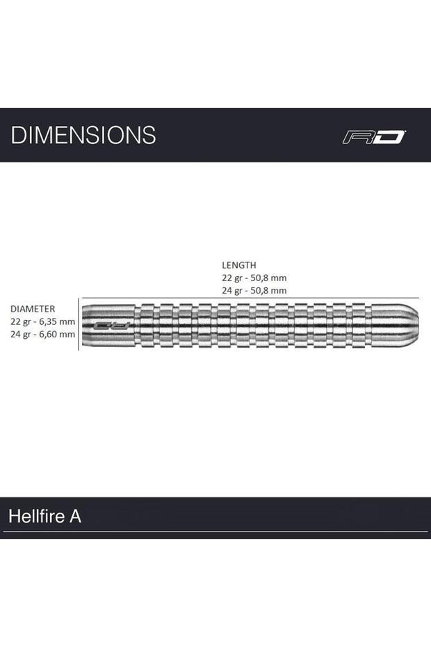 Hell Fire A % 80 Tungsten Çelik Uçlu Dart Oku - 3