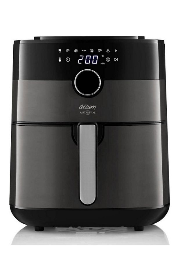 Airfryer Xl Yağsız Sıcak Hava Fritözü 1750 W 6 Lt 8 Programlı Dijital Ekran Siyah - 1