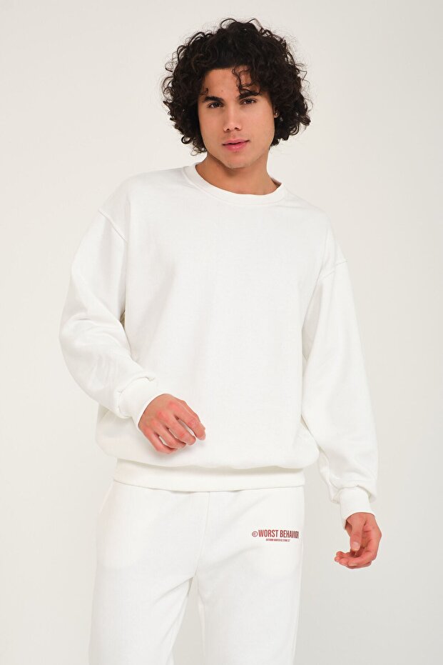 طقم بدلة رياضية برقبة دائرية أساسية من Wrstbhvr - 4