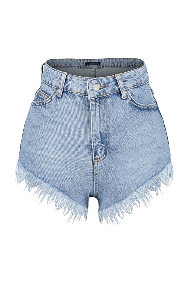 Mavi Denim Plaj Mini Yüksek Bel Şort & Bermuda TBESS23SR00029 - 6