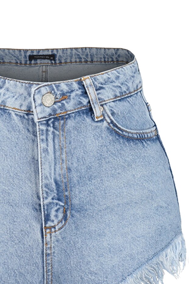 Mavi Denim Plaj Mini Yüksek Bel Şort & Bermuda TBESS23SR00029 - 7