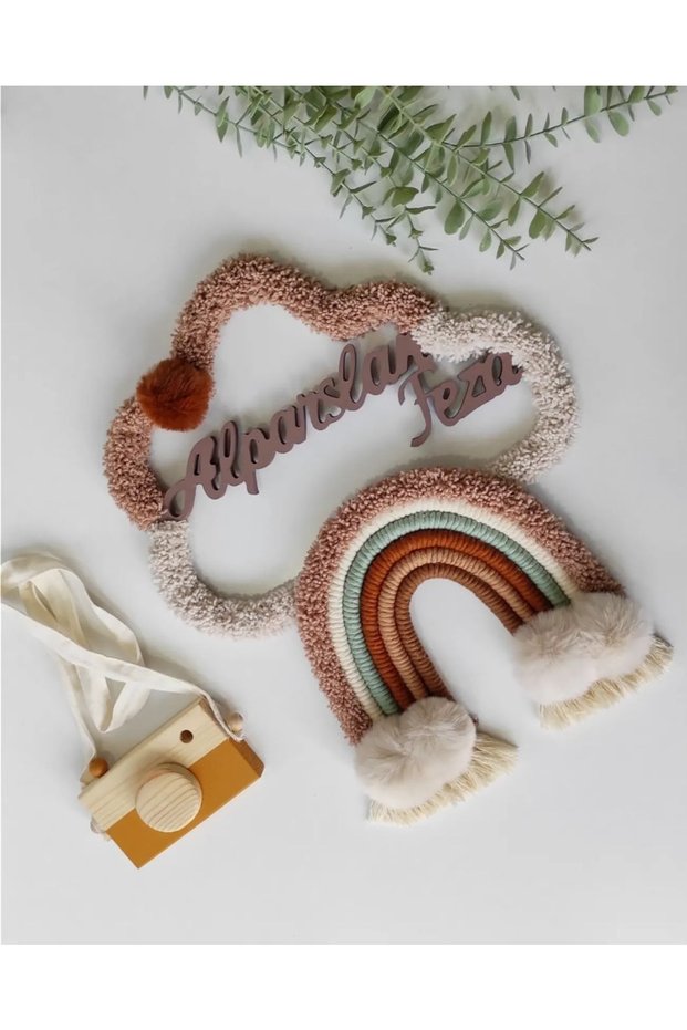 Macrame Cloud Baby Door Ornament