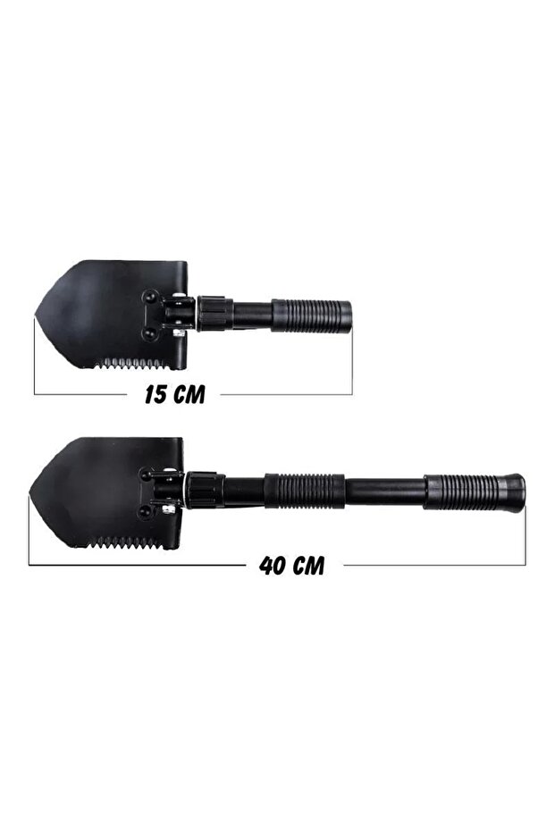 Siyah Katlanır Kamp Kürek - 2