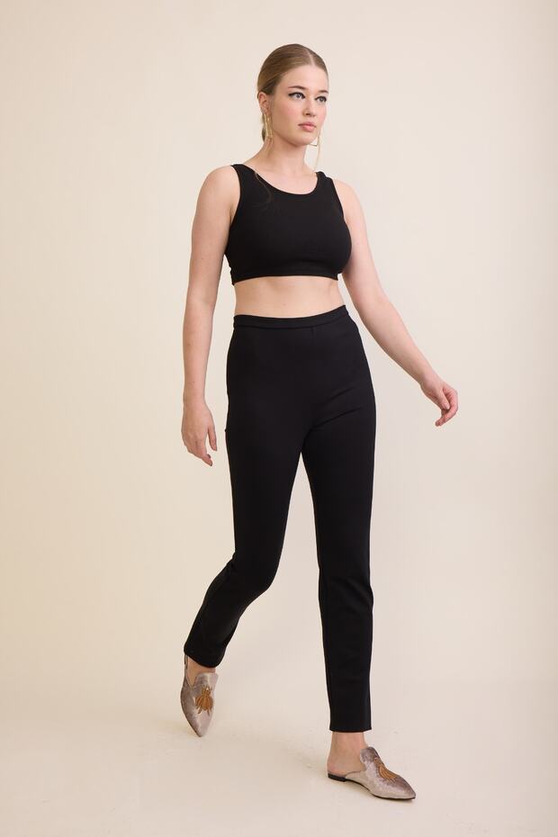 Fermuarlı Pantolon - 2