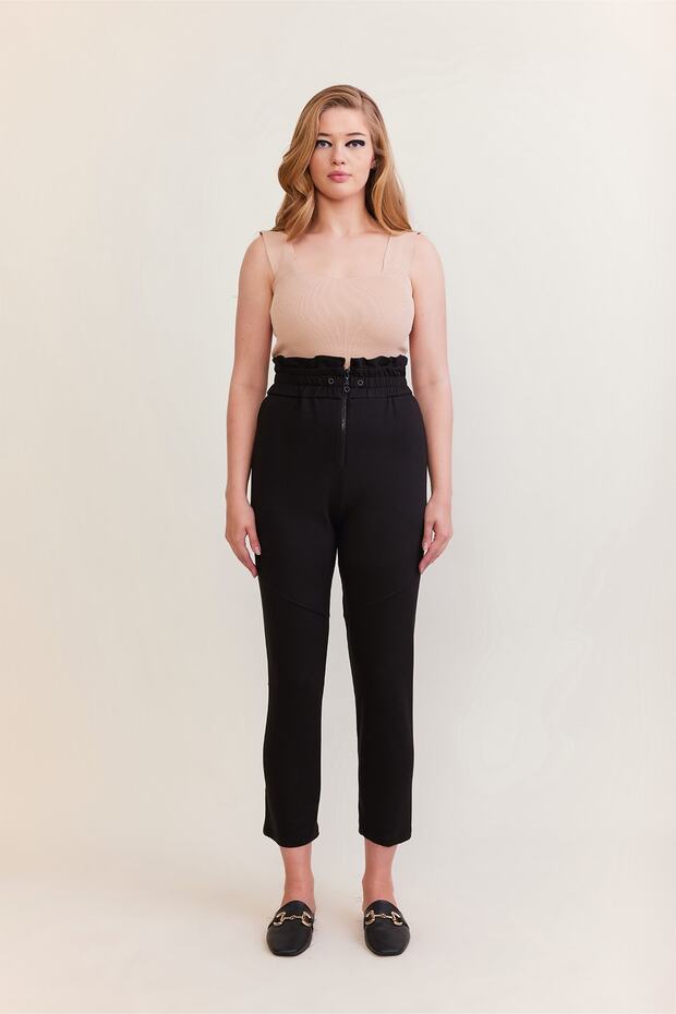 Belden Bağlamalı Pantolon - 1