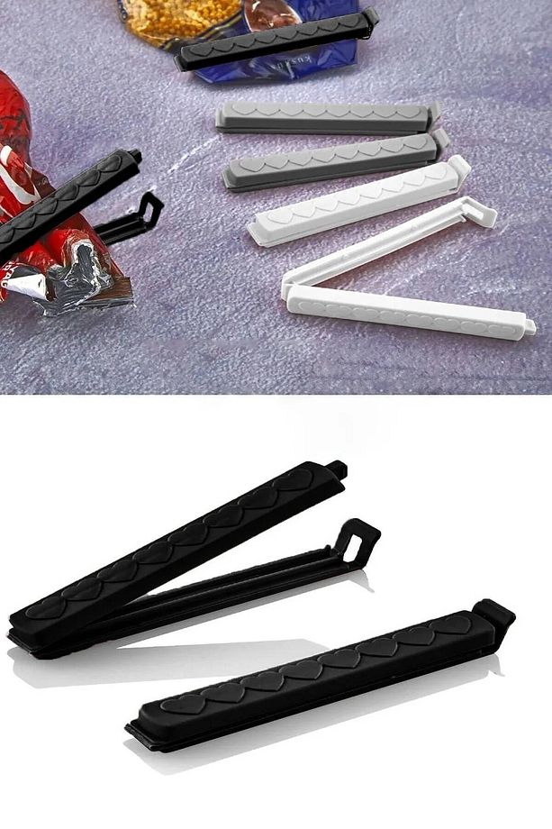 12 Adet Pratik Poşet Kapatıcı Klips Kp-143 - 1