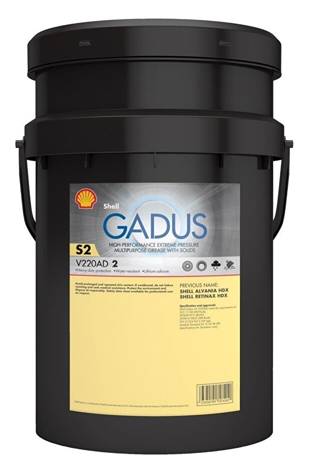 Gadus S2 V220 Ad 2 - 18 Kg Yağ Gres Yağı - 1