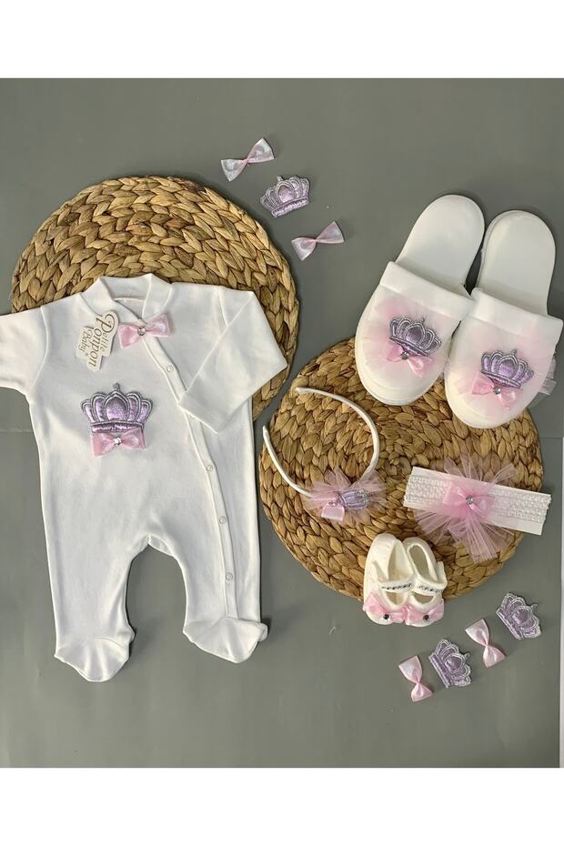 Newborn Baby Gift Maternity Jumpsuit Set with Slippers