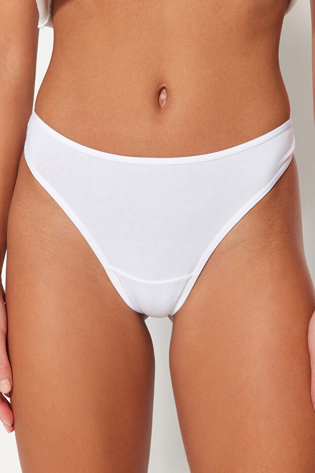 Çok Renkli 3'lü Paket Pamuklu Tanga Örme Külot THMSS21KU0135 - 3