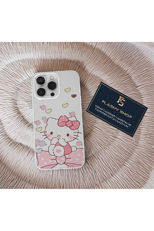 Samsung Galaxy A21s Compatible Hello Kity Design Transparent Case