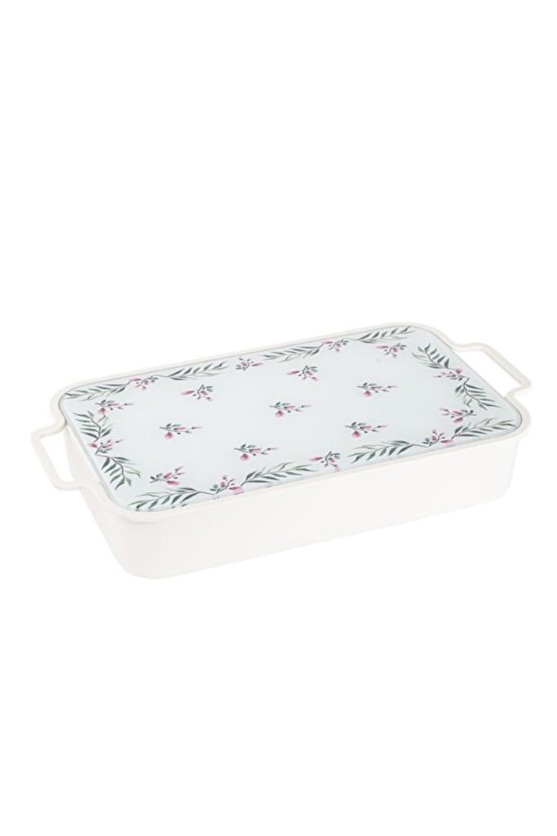 Pink Garden 6-Piece Breakfast Bowl with Melamine Glass Lid