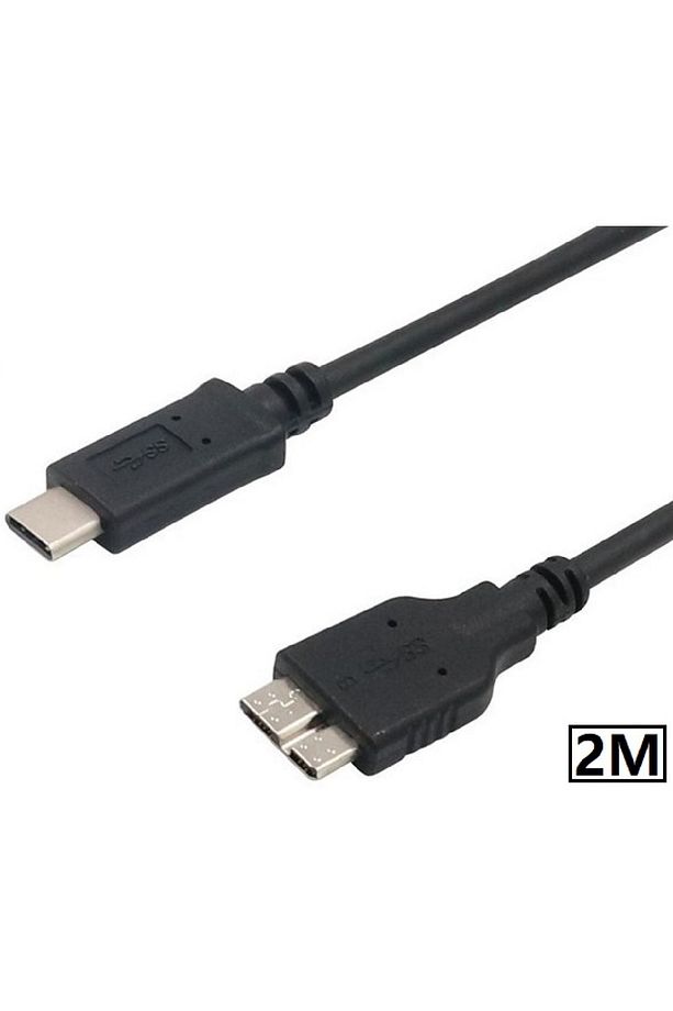 5242 Usb Type C To Micro Usb 3.0 Taşınabilir Hdd Hard Disk Kablosu 2m (2 Metre) - 1