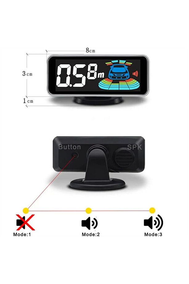 Türkçe Konuşan Park Sensörü Digital Ekranlı(gri Sensör) - 4