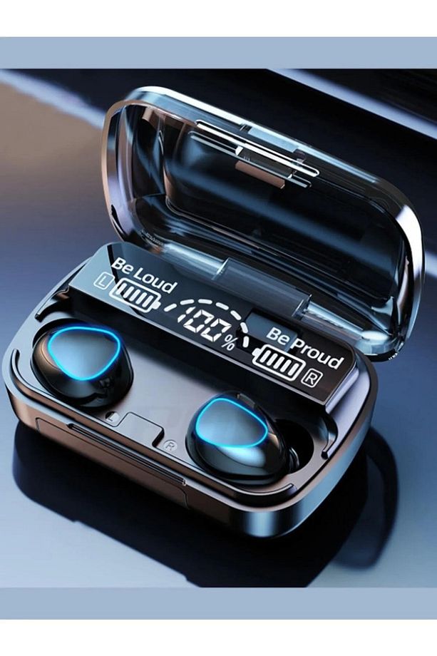 M10 Kulak Içi Tws Bluetooth Kulaklık Powerbankli Led Göstergeli V5.1 Redmi Note 9 Uyumlu - 1