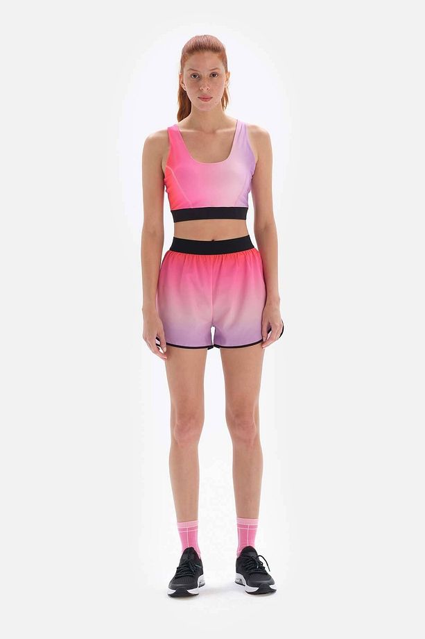Pembe Active Taytlı Şort - 4
