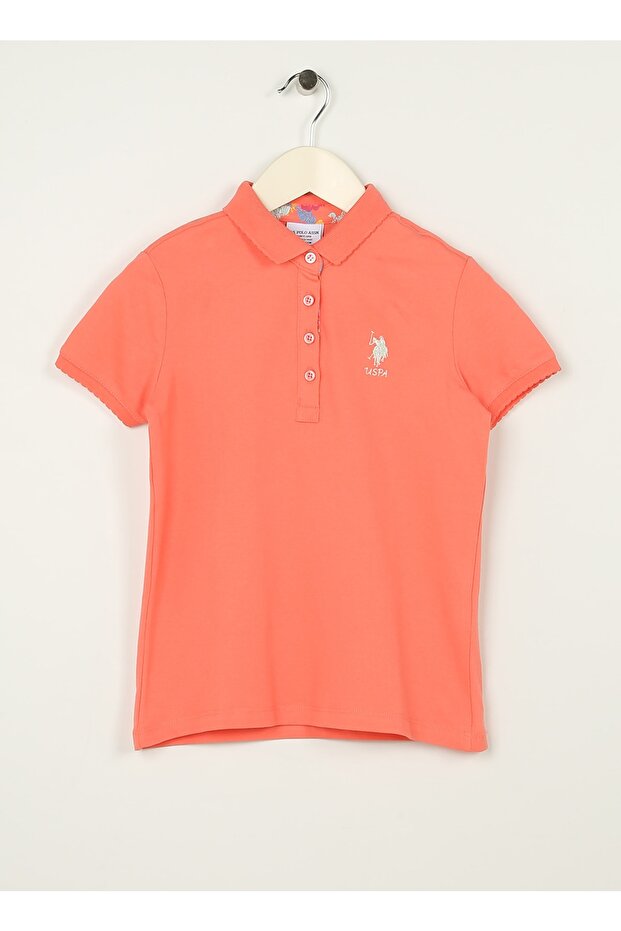 Plain Salmon Girl's T-shirt Tp01-ıy023