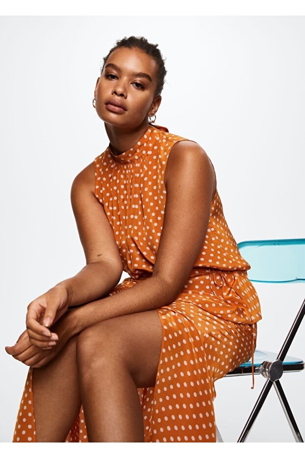 Puantiyeli Midi Etek - 6