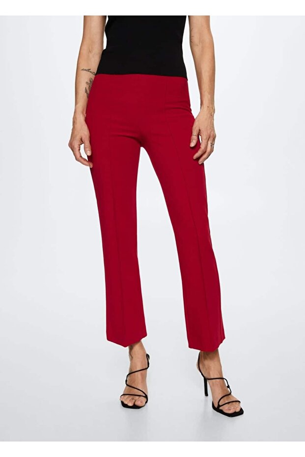 Cropped Flare Pantolon - 1