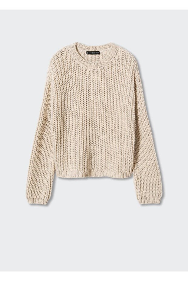 Kalın Örgülü Triko Kazak - 3