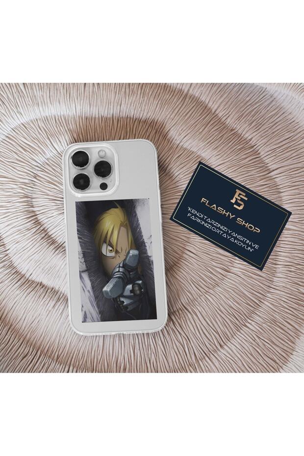 Samsung Galaxy A70 Compatible Fullmetal Alchemist Anime Edward Elric Designed Transparent Case