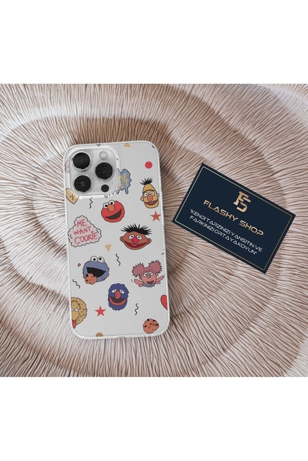 Transparent Case with Sesame Street and Cookie Monster Design Compatible with Samsung Galaxy A20/A30