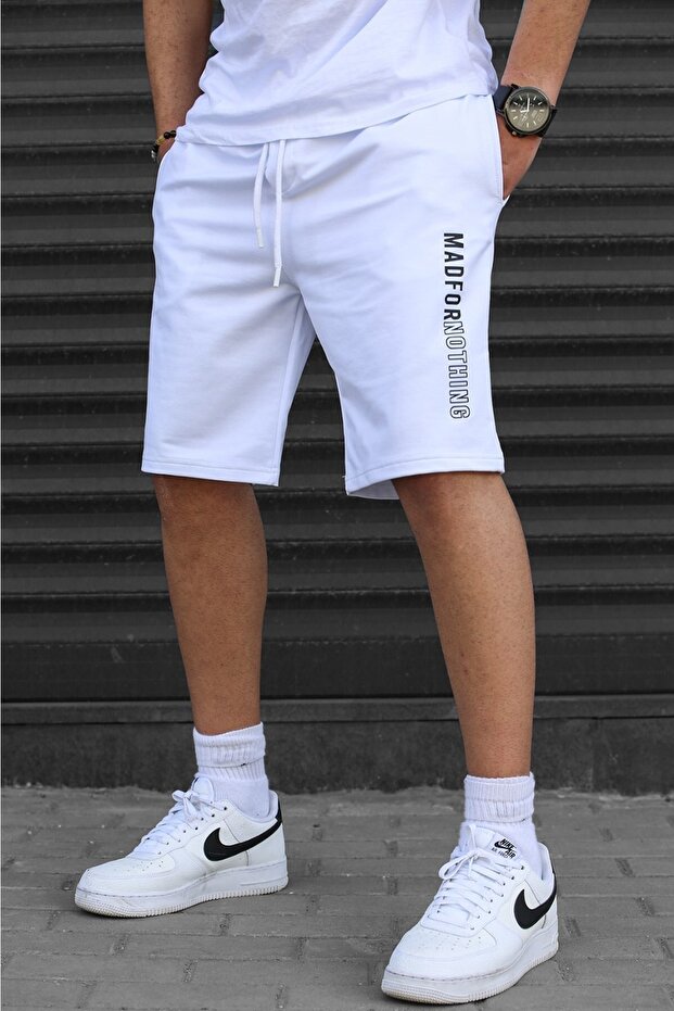 Beyaz Kapri Şort 5403 - 3