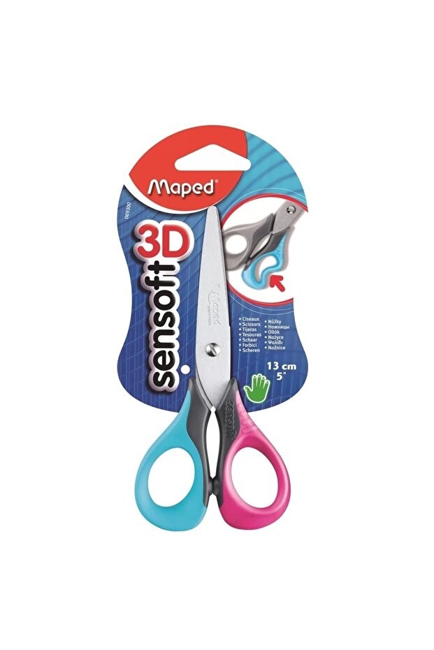 Security Craft Scissors, 13 cm, Round, Assorted - 3