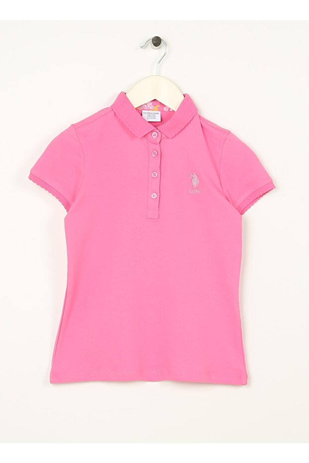 Plain Pink Girl's T-shirt Tp01-ıy023