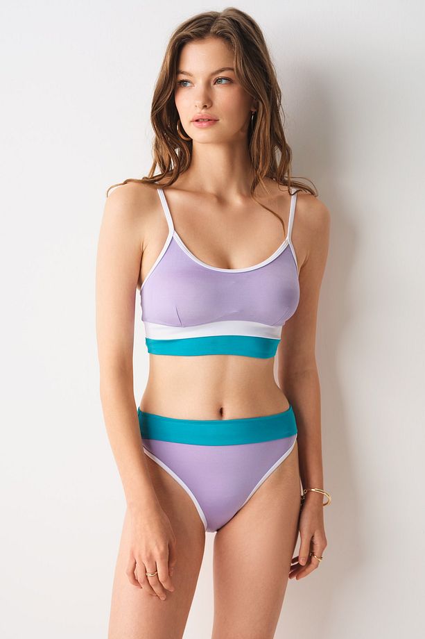 Jojoba Parçalı Bikini Tek Alt Lila 239210 - 3