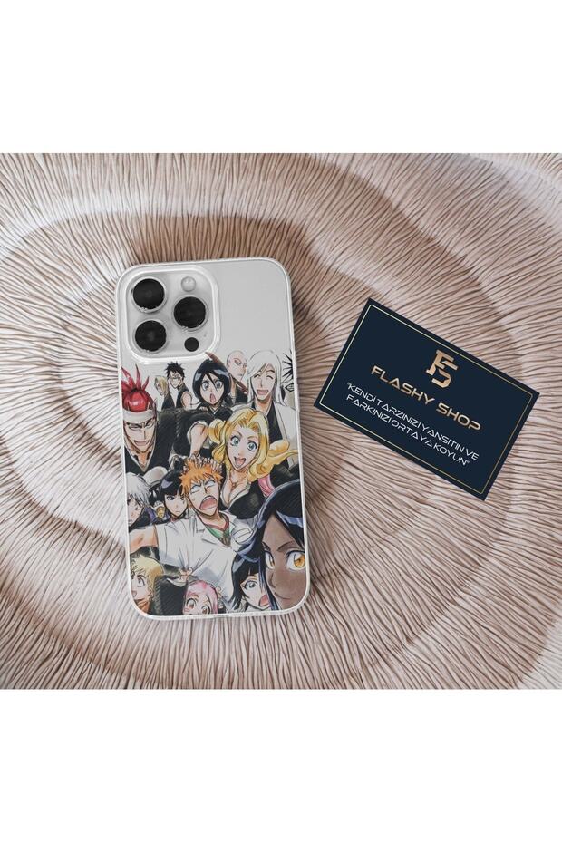 Oppo A74 Compatible Bleach Anime All Characters Design Transparent Case