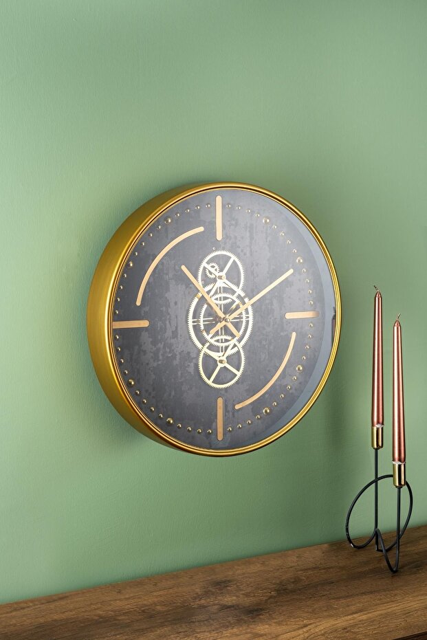Çarklı Duvar Saati - 46 Cm - 1
