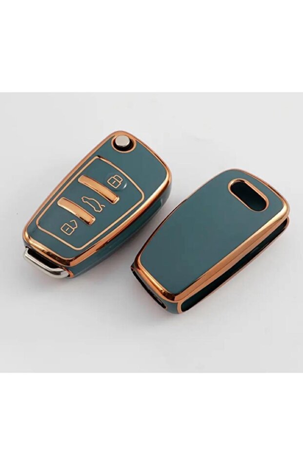 Grey Color for Audi A1 A3 8P 81 A4 A5 B6 B7 B8 A6 A7 C5 C6 4F Q3 Q5 Q7 8V Key Protection Case