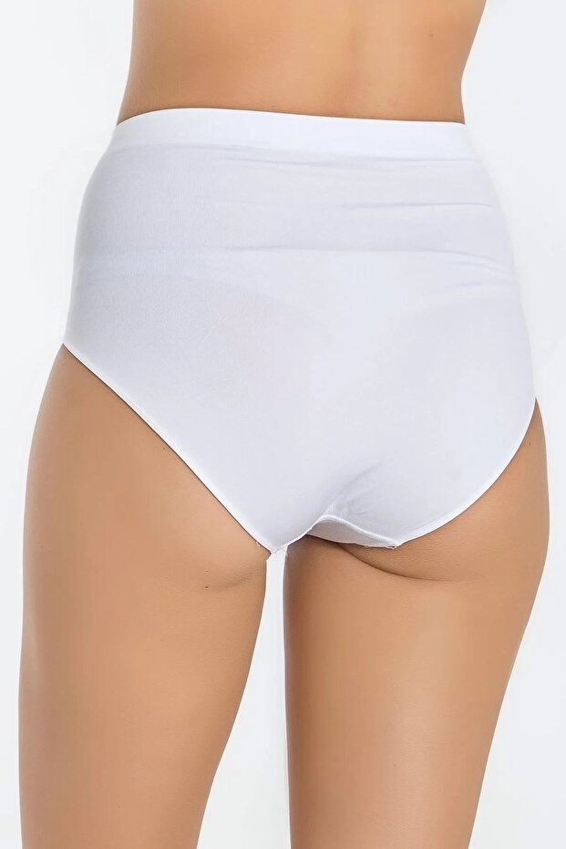 Kadın Dikişsiz Yüksek Bel Bato Slip Külot Basic Seamless - 2