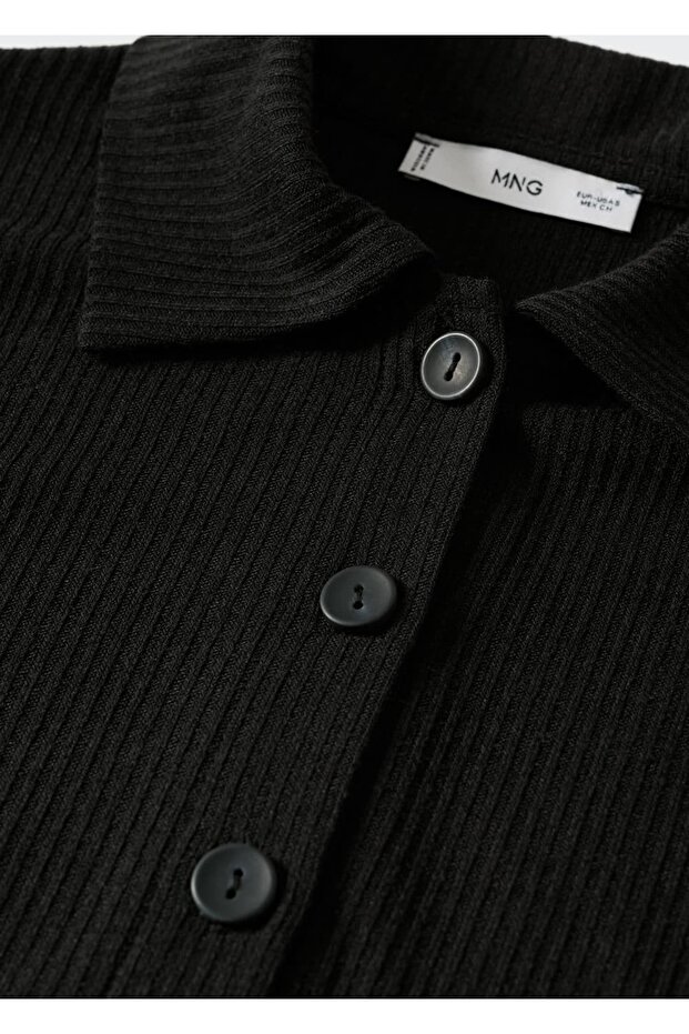 Düğmeli Ribana Gömlek - 6