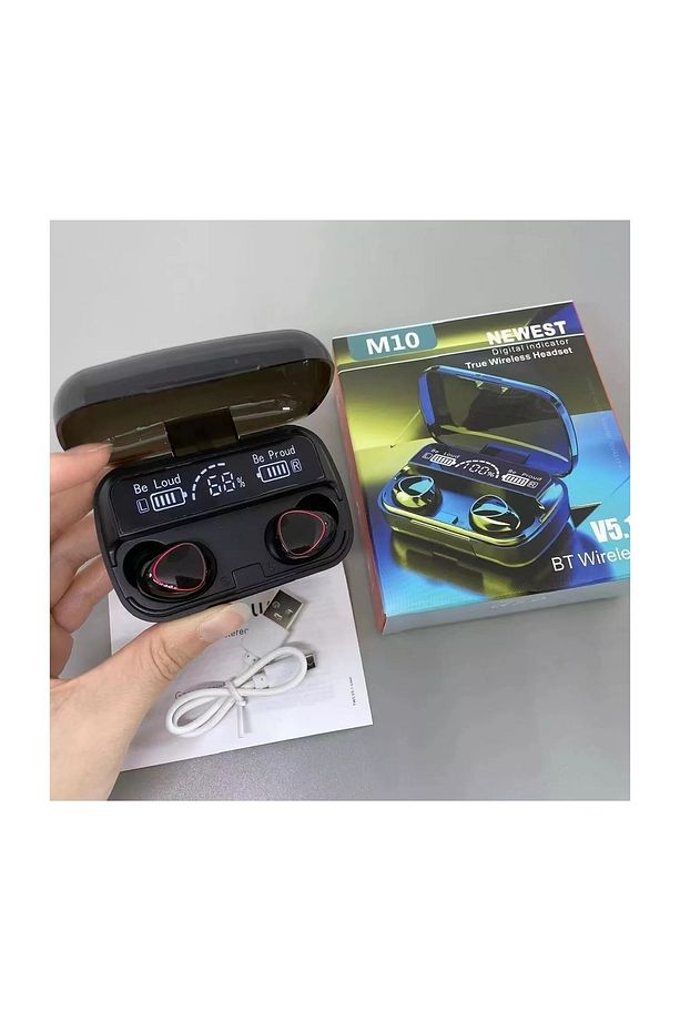 M10 Kulak Içi Tws Bluetooth Kulaklık Powerbankli Led Göstergeli V5.1 Redmi Note 9 Uyumlu - 4