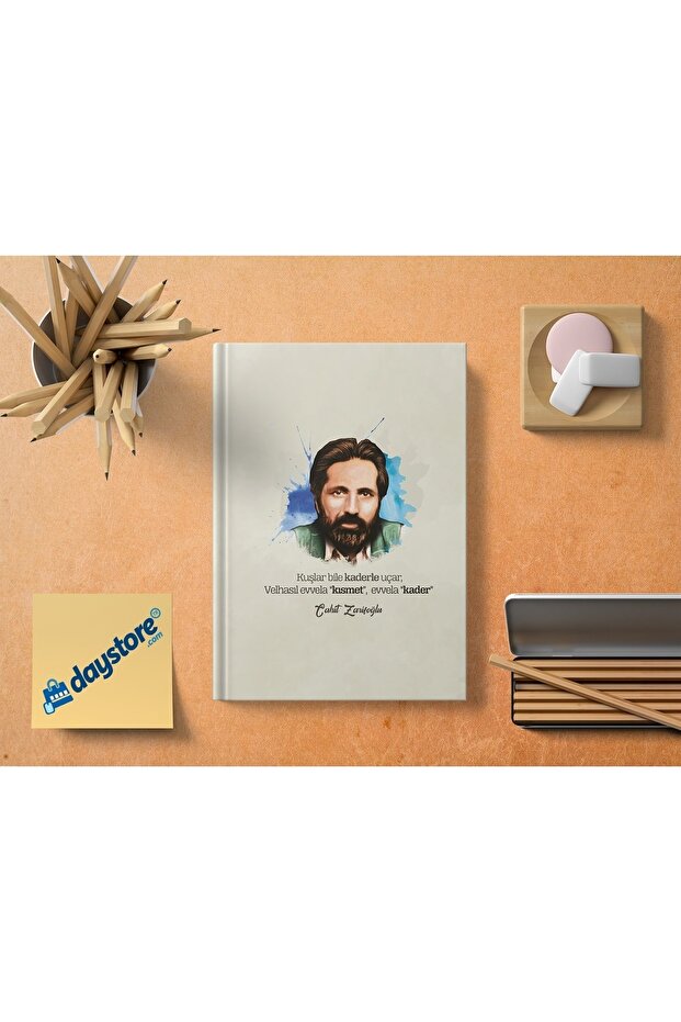 Cahit Zarifoğlu Notebook 13x21 Cm 64 Pages A5 Size Striped