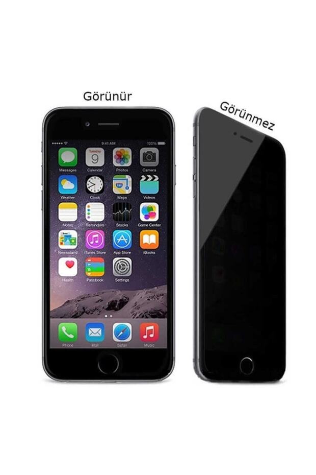 واقي شاشة زجاجي شبح للخصوصية متوافق مع iPhone 6 / 6s باللون الأسود