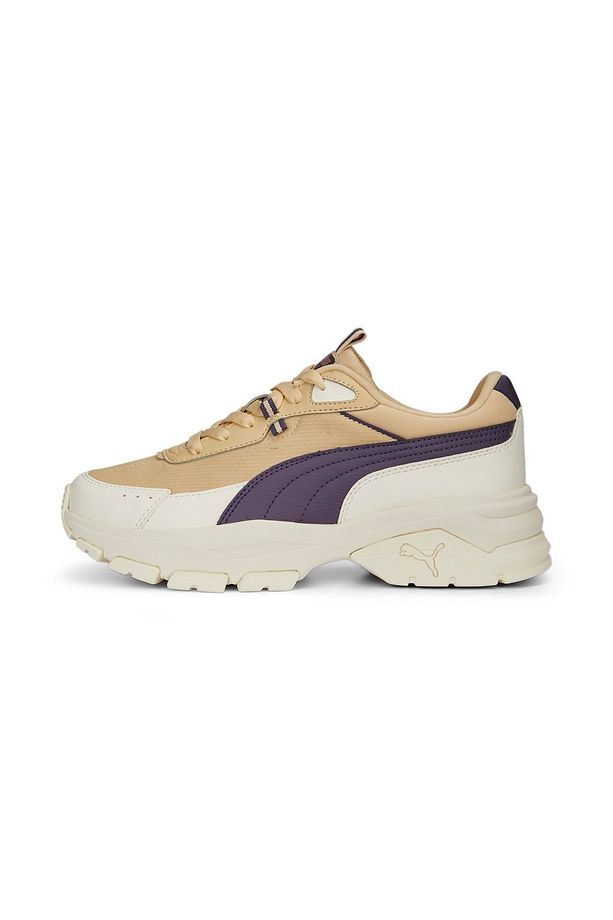 Cassia Via Yüksek Taban Bej Mor Kadın Sneaker Ayakkabı - 2
