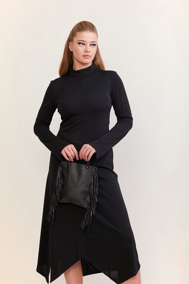 Asimetrik Elbise - 3