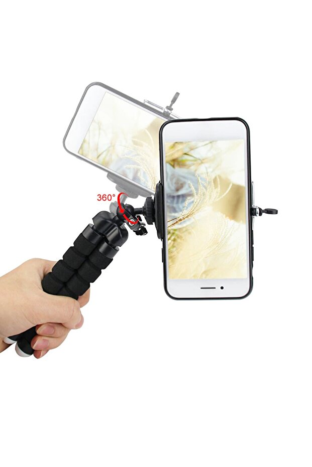 Akrobat Fleksi Tripod Ayarlanabilir 3 Ayaklı Tripod Pratik Bükülebilir Ayaklar Renkli Sd070 - 6