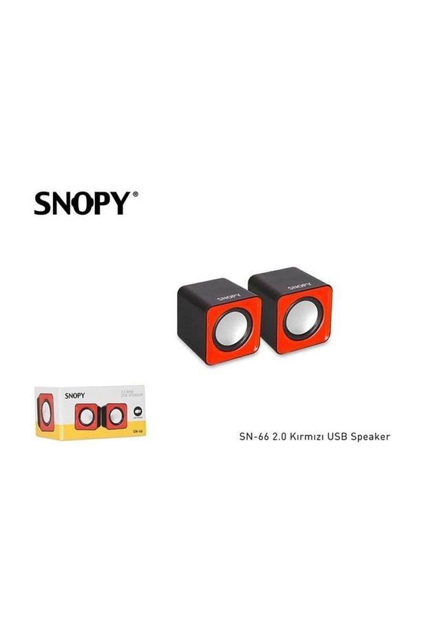 Sn-66 2.0 Usb Speaker Kırmızı - 1
