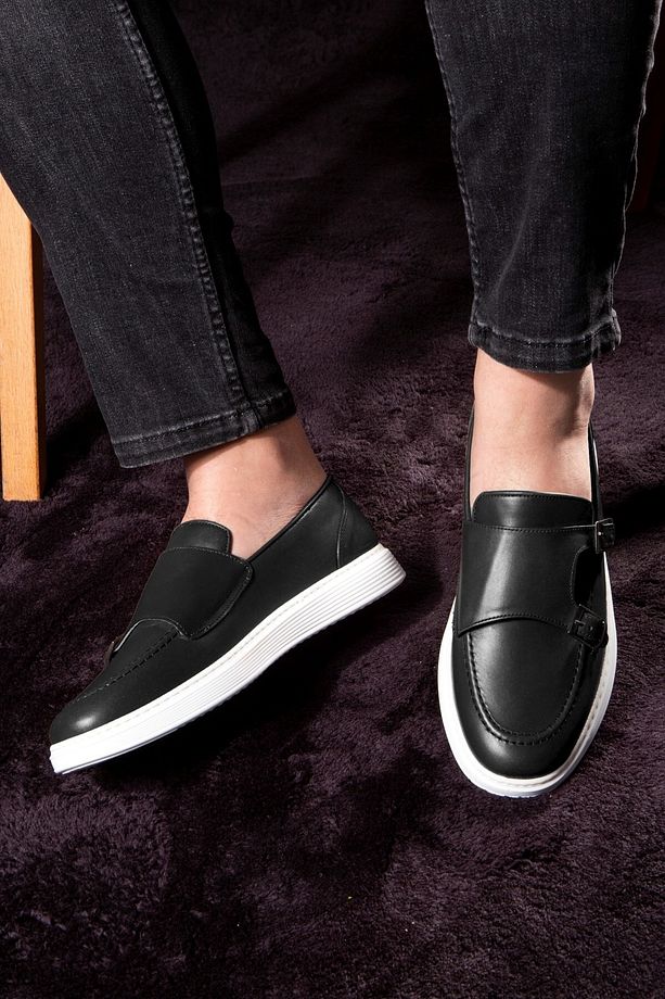 Strap Hakiki Deri Erkek Günlük Ayakkabı, Loafer Ayakkabı, Günlük Ayakkabı, Hafif Ayakkabı - 7
