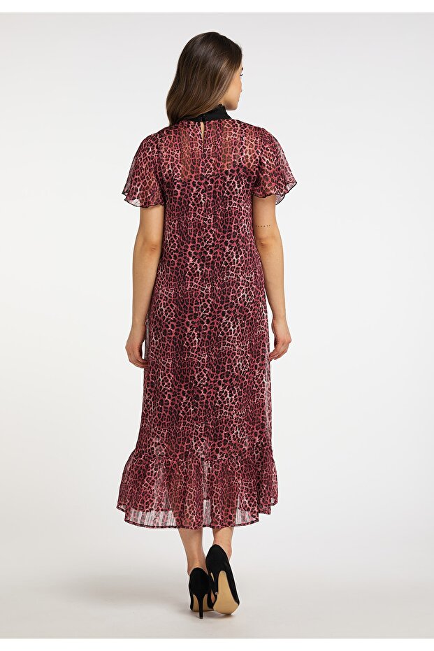 Midikleid s Leoprintem - 3